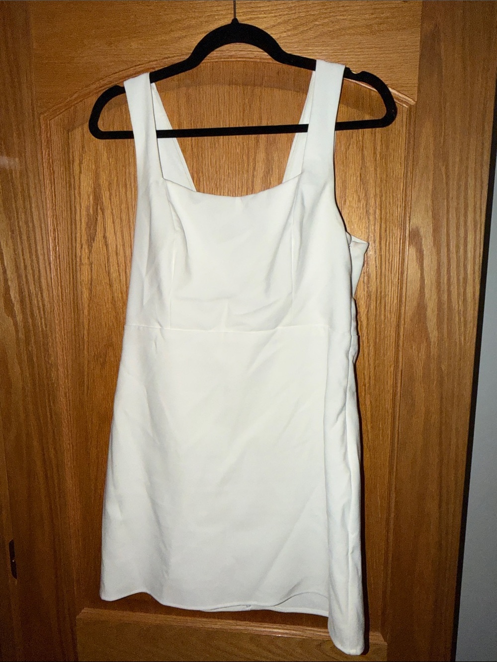 Lulu's White Square-Neck Mini Dress